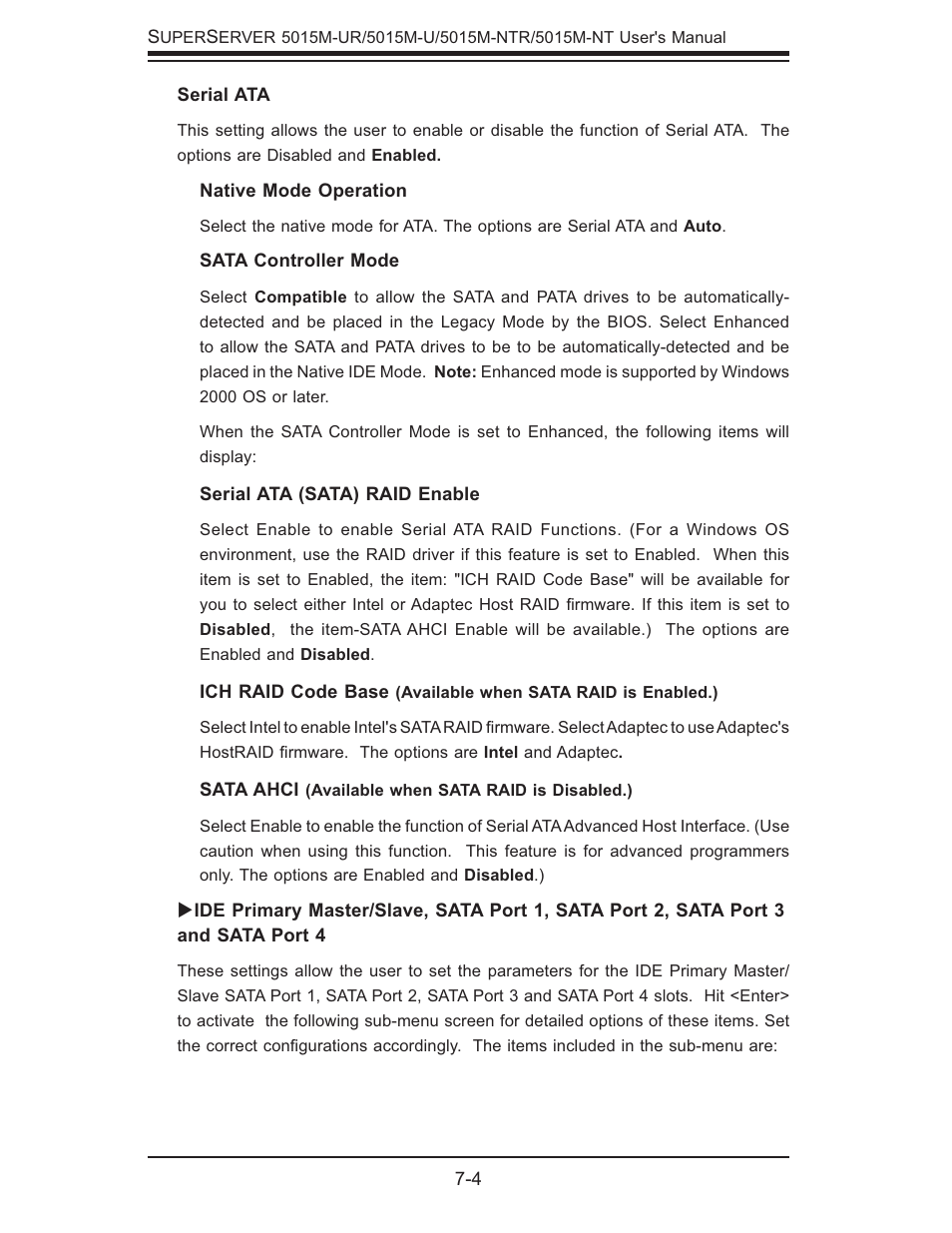 SUPER MICRO Computer 5015M-U User Manual | Page 74 / 134