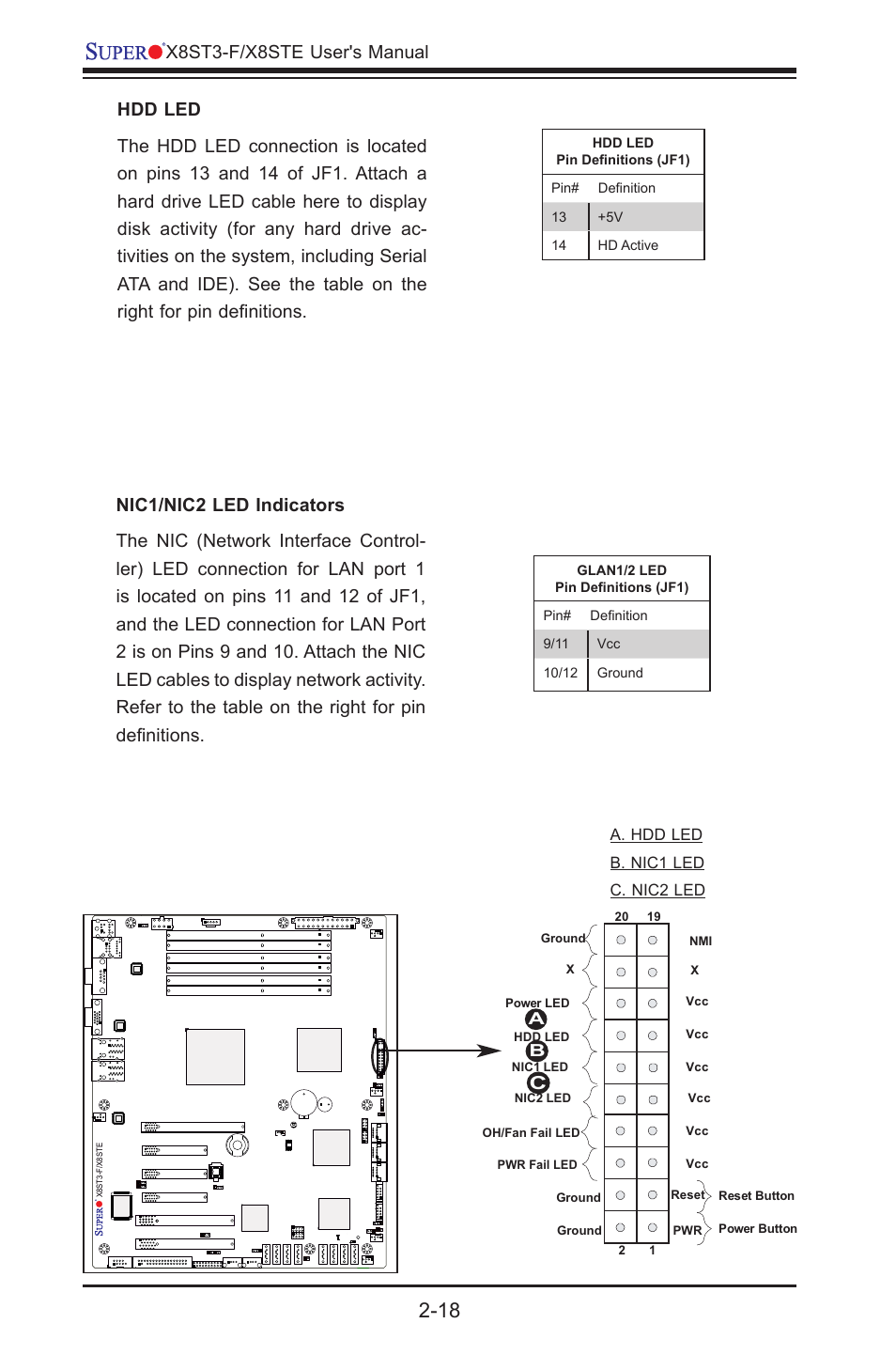 X8st3-f/x8ste user's manual | SUPER MICRO Computer SUPER X8STE User Manual | Page 42 / 105