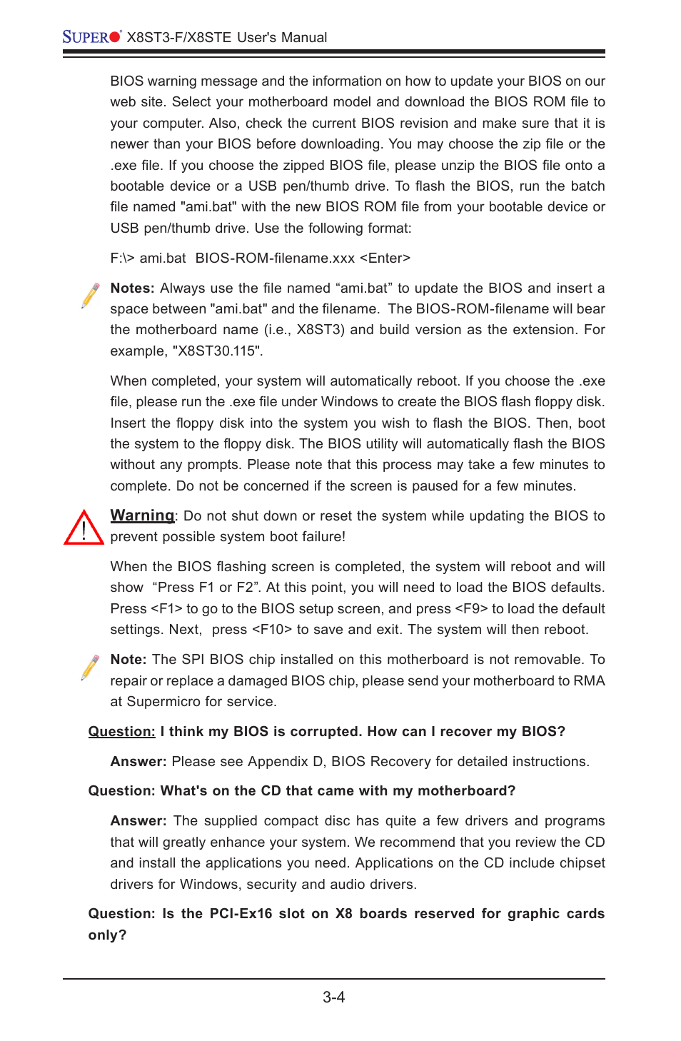 SUPER MICRO Computer SUPER X8STE User Manual | Page 66 / 105
