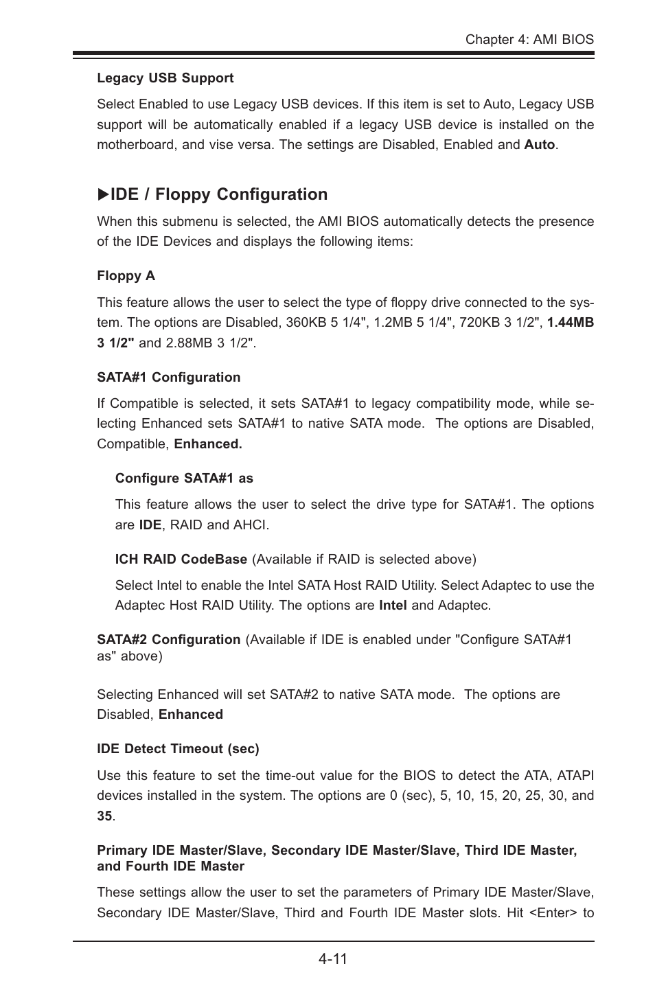 Ide / floppy configuration | SUPER MICRO Computer SUPER X8STE User Manual | Page 79 / 105