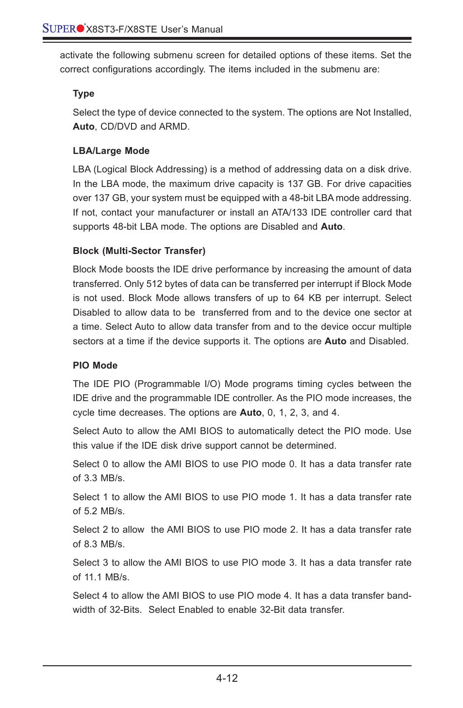 SUPER MICRO Computer SUPER X8STE User Manual | Page 80 / 105