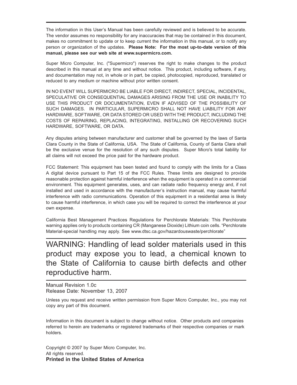 SUPER MICRO Computer H8QMI-2 User Manual | Page 2 / 74