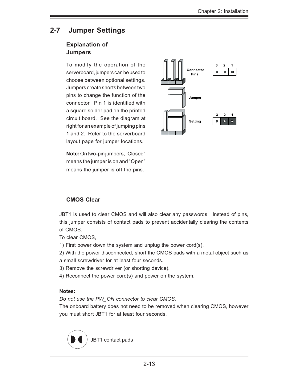 7 jumper settings | SUPER MICRO Computer H8QMI-2 User Manual | Page 31 / 74
