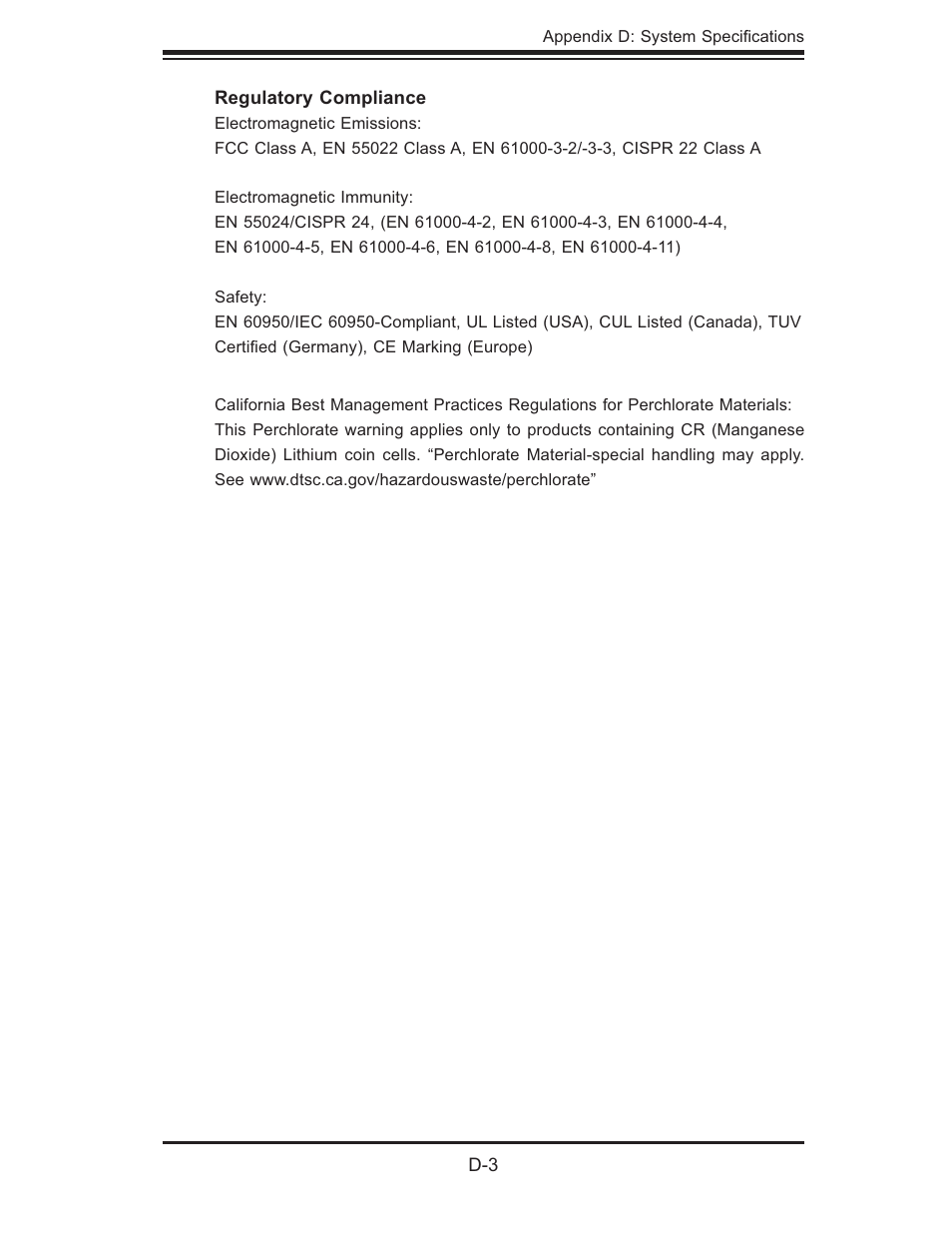 SUPER MICRO Computer SUPERSERVER 6015B-T User Manual | Page 123 / 124