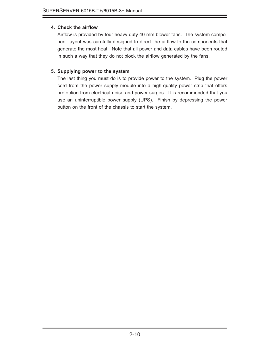 SUPER MICRO Computer SUPERSERVER 6015B-T User Manual | Page 26 / 124