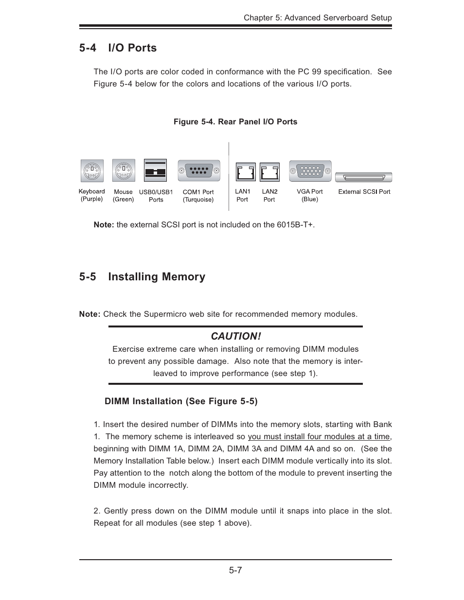 SUPER MICRO Computer SUPERSERVER 6015B-T User Manual | Page 41 / 124