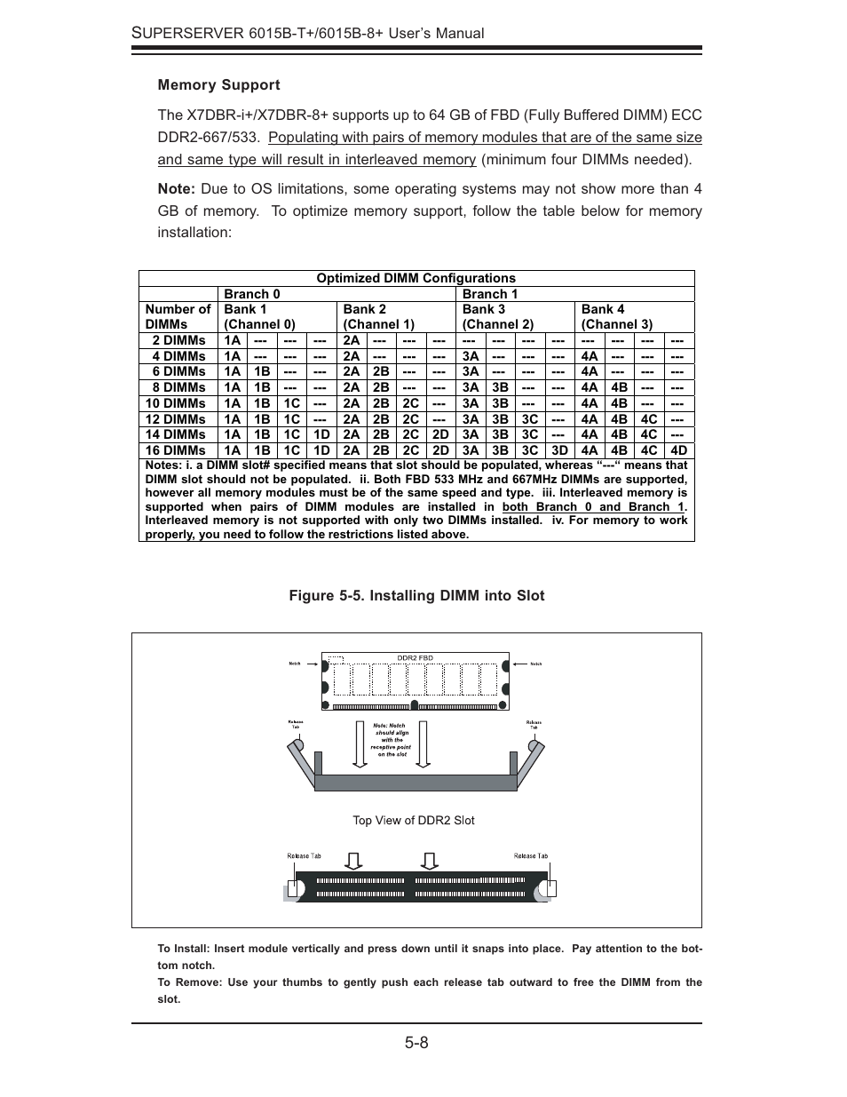SUPER MICRO Computer SUPERSERVER 6015B-T User Manual | Page 42 / 124