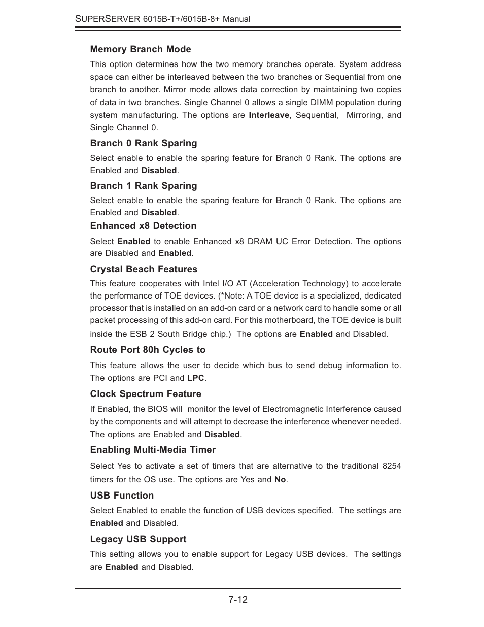 SUPER MICRO Computer SUPERSERVER 6015B-T User Manual | Page 84 / 124