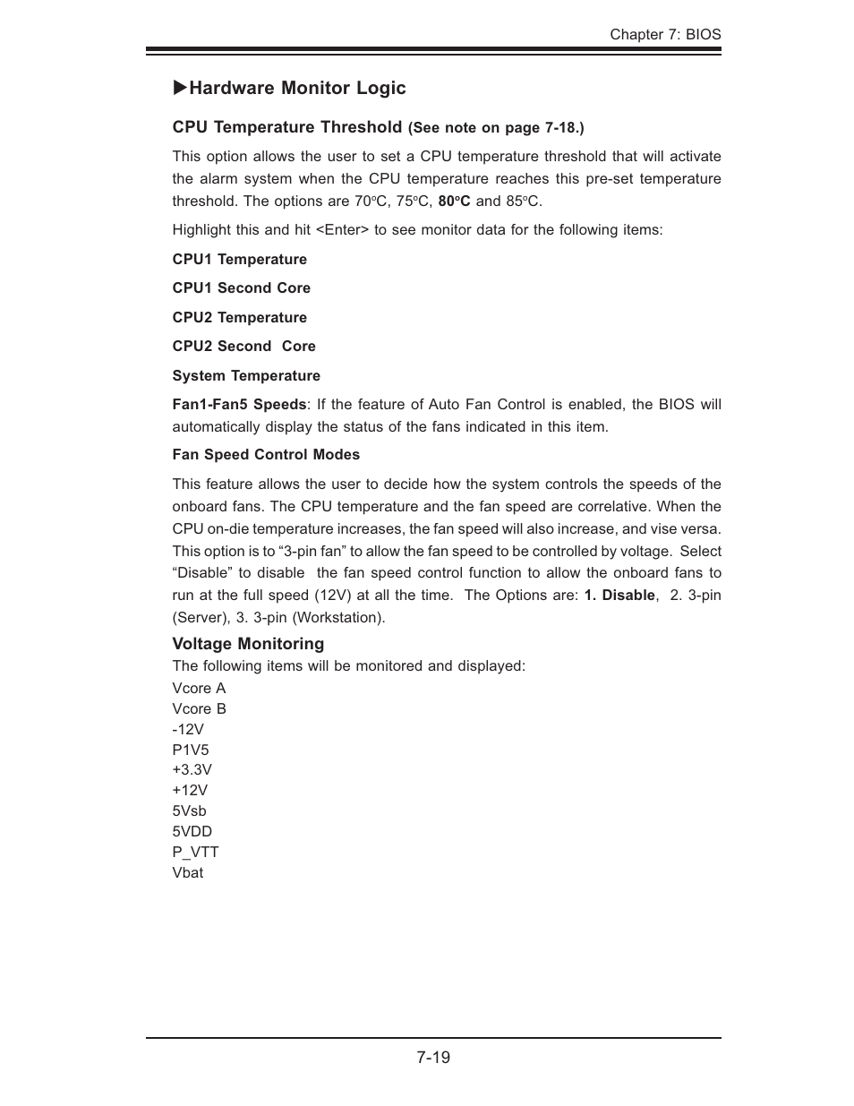 Hardware monitor logic | SUPER MICRO Computer SUPERSERVER 6015B-T User Manual | Page 91 / 124