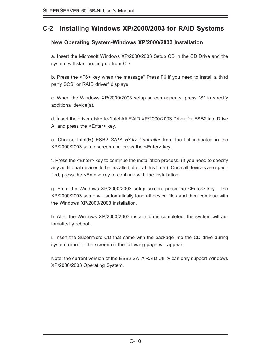 SUPER MICRO Computer 6015B-Ni User Manual | Page 114 / 120