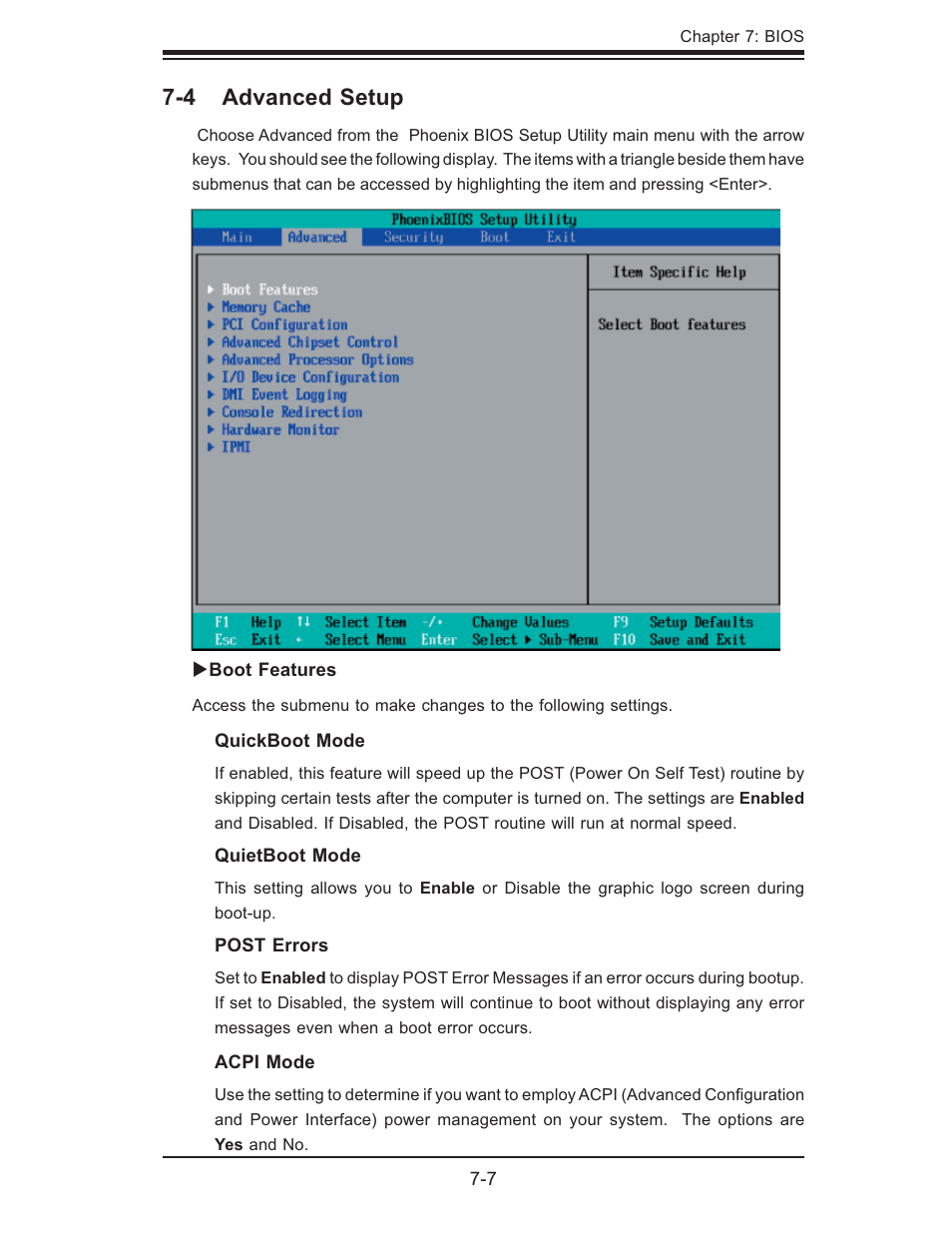 4 advanced setup | SUPER MICRO Computer 6015B-Ni User Manual | Page 73 / 120
