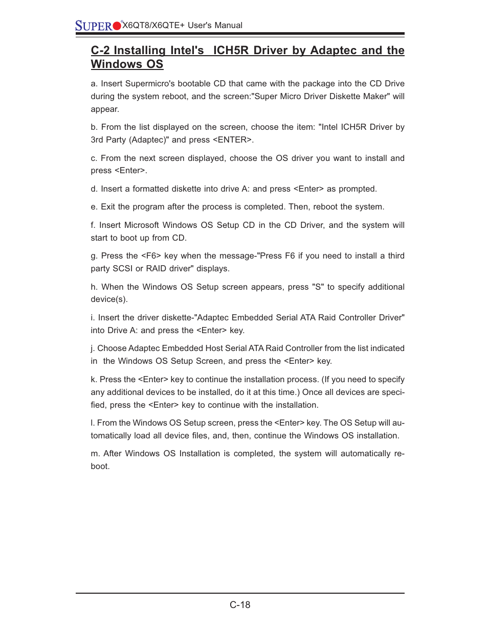 SUPER MICRO Computer X6QTE+ User Manual | Page 106 / 110