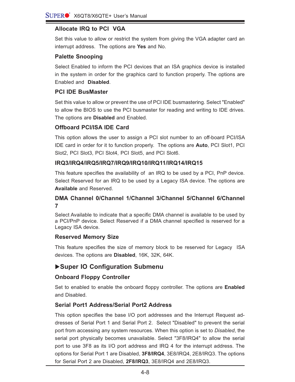 SUPER MICRO Computer X6QTE+ User Manual | Page 66 / 110