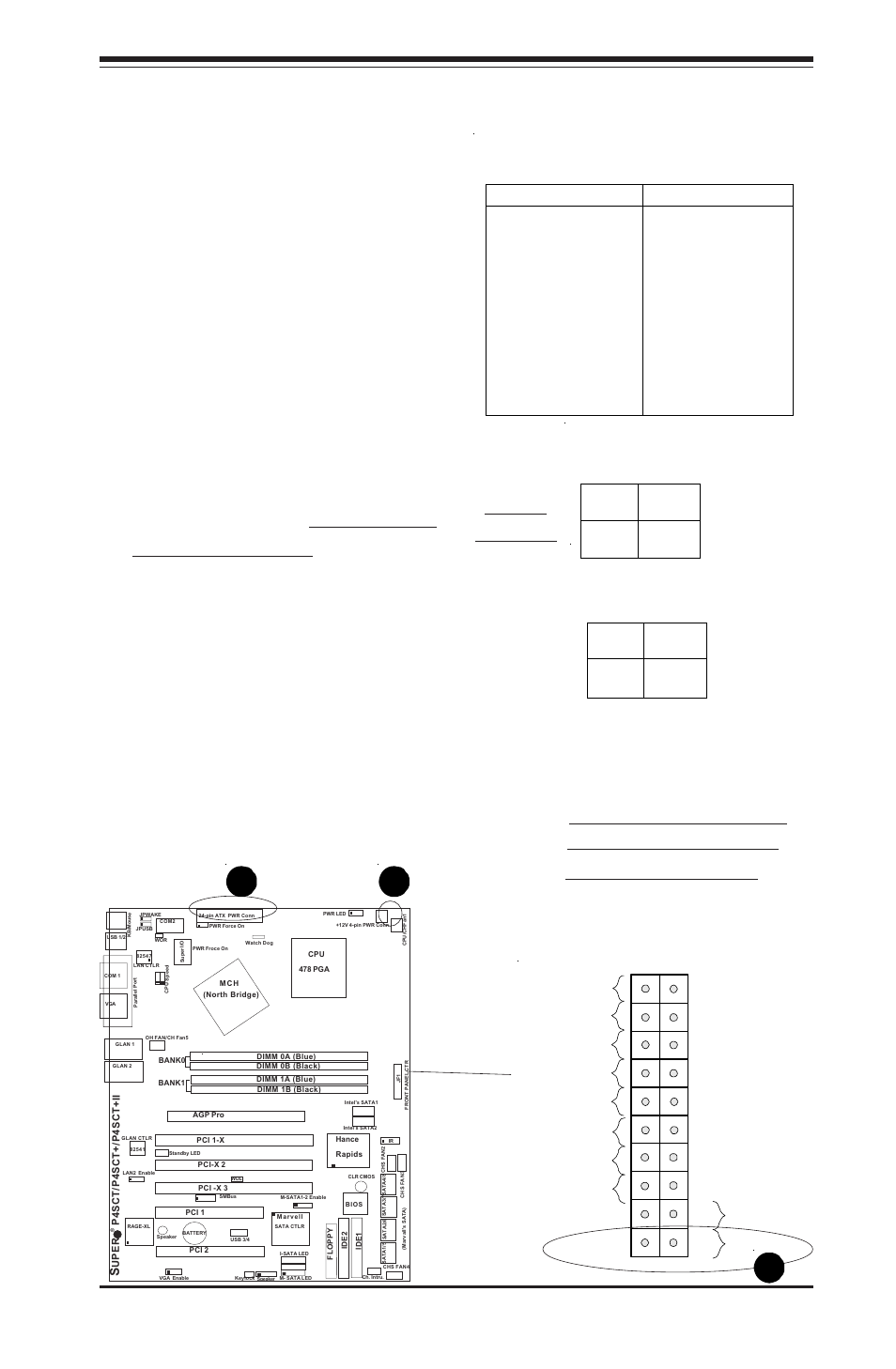Ab c, 6 connecting cables, Power supply connectors | Pw_on connector, Chapter 2: installation | SUPER MICRO Computer P4SCT User Manual | Page 27 / 100