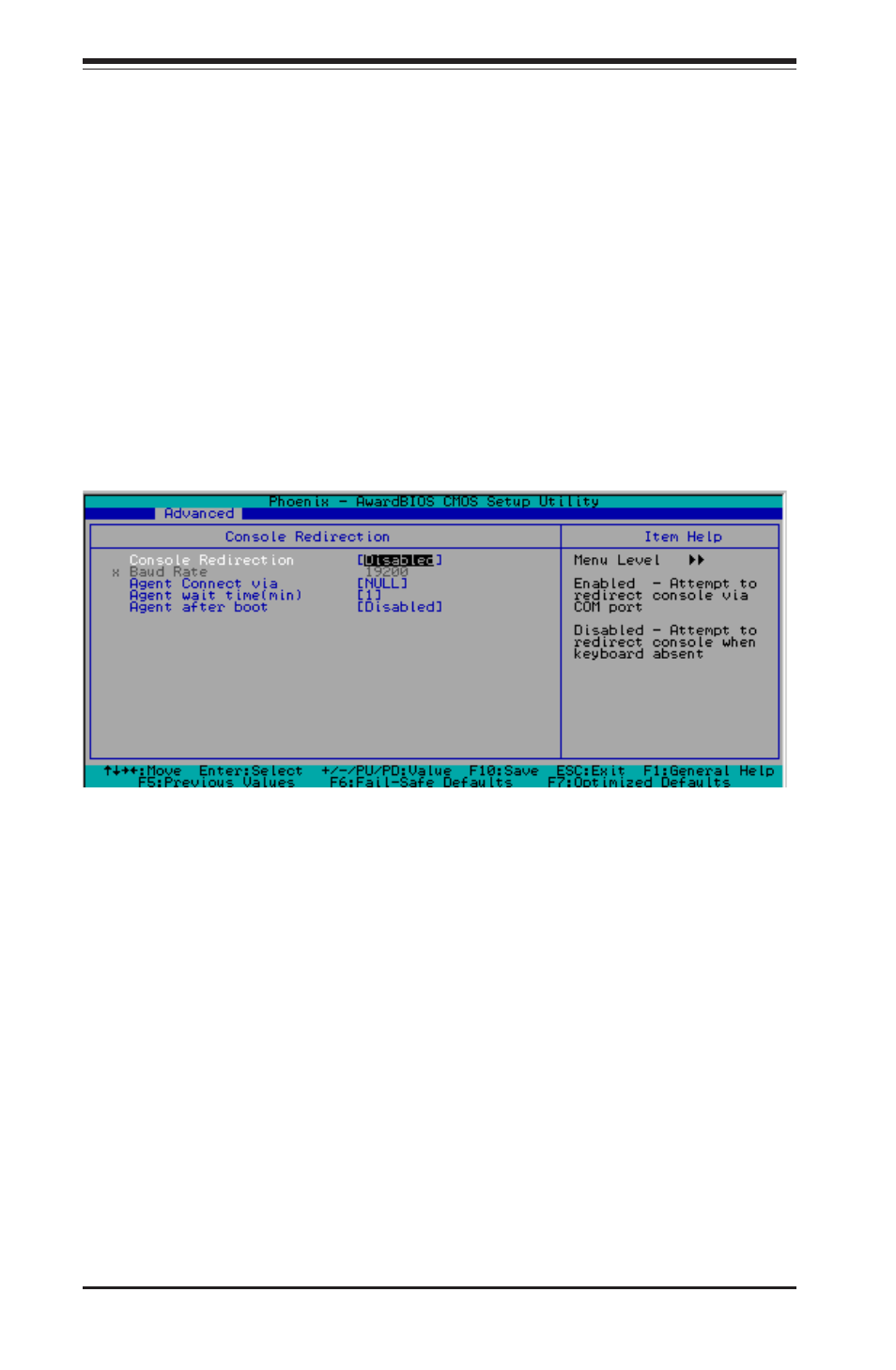 4.5 console redirection | SUPER MICRO Computer P4SCT User Manual | Page 62 / 100