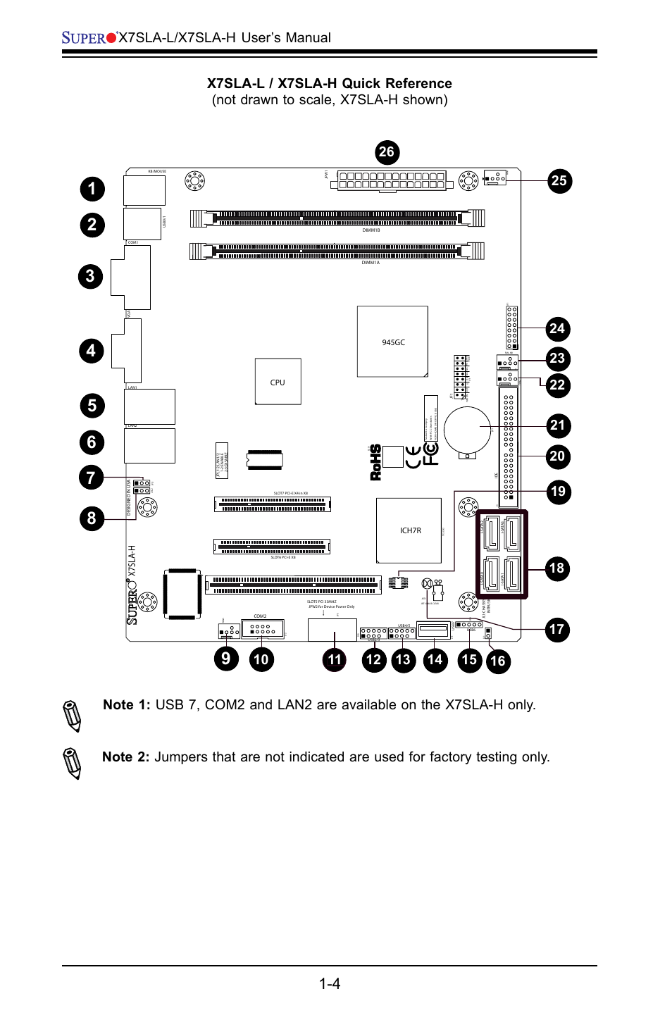 X7sla-l/x7sla-h, User’s manual, X7sla-h | SUPER MICRO Computer X7SLA-H User Manual | Page 12 / 81