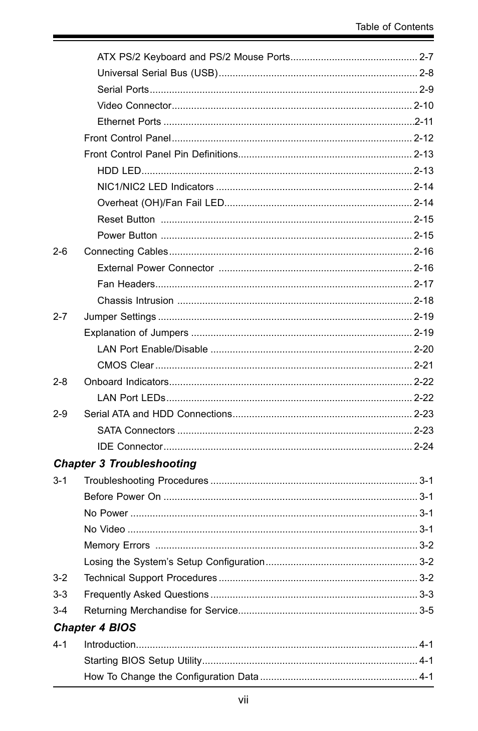 SUPER MICRO Computer X7SLA-H User Manual | Page 7 / 81