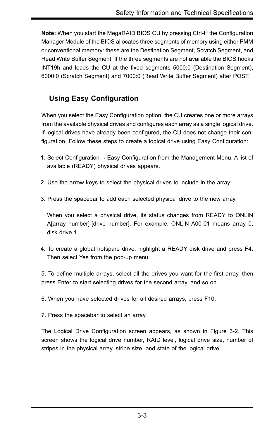 Using easy conﬁguration | SUPER MICRO Computer AOC-USAS-L4i User Manual | Page 19 / 66