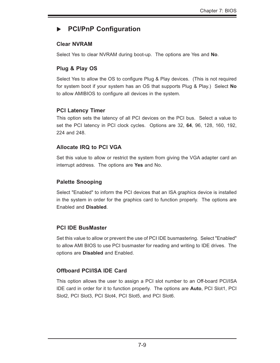 Pci/pnp conﬁ guration | SUPER MICRO Computer AS1011M-T2 User Manual | Page 79 / 104