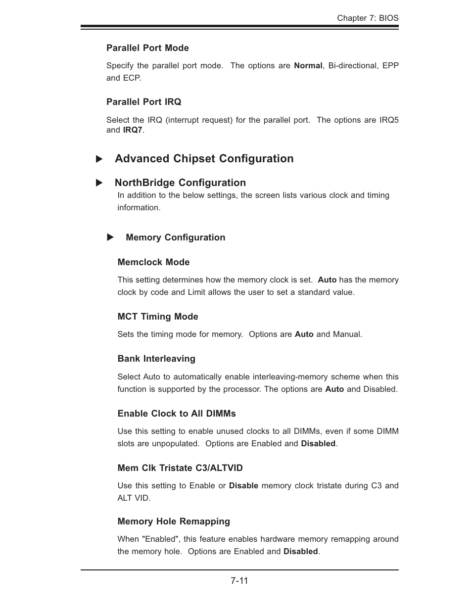 Advanced chipset conﬁ guration | SUPER MICRO Computer AS1011M-T2 User Manual | Page 81 / 104