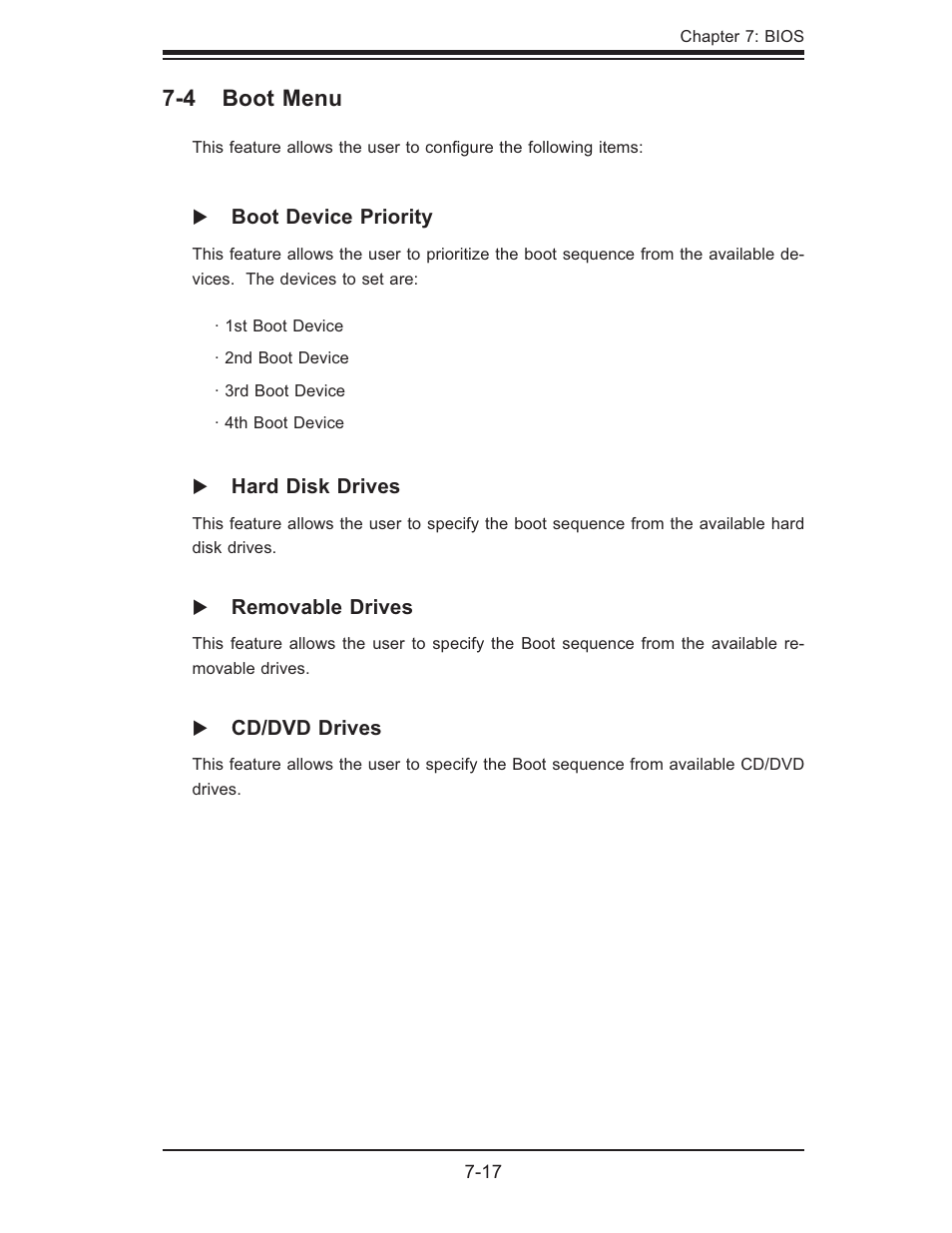 4 boot menu | SUPER MICRO Computer AS1011M-T2 User Manual | Page 87 / 104