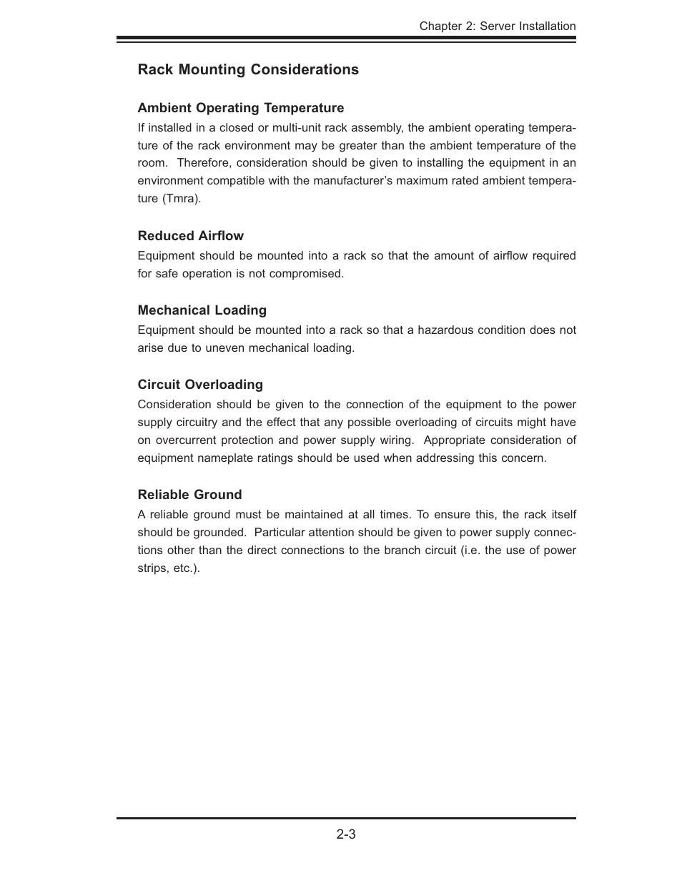 SUPER MICRO Computer SUPERSERVER 6015T-INF User Manual | Page 21 / 114