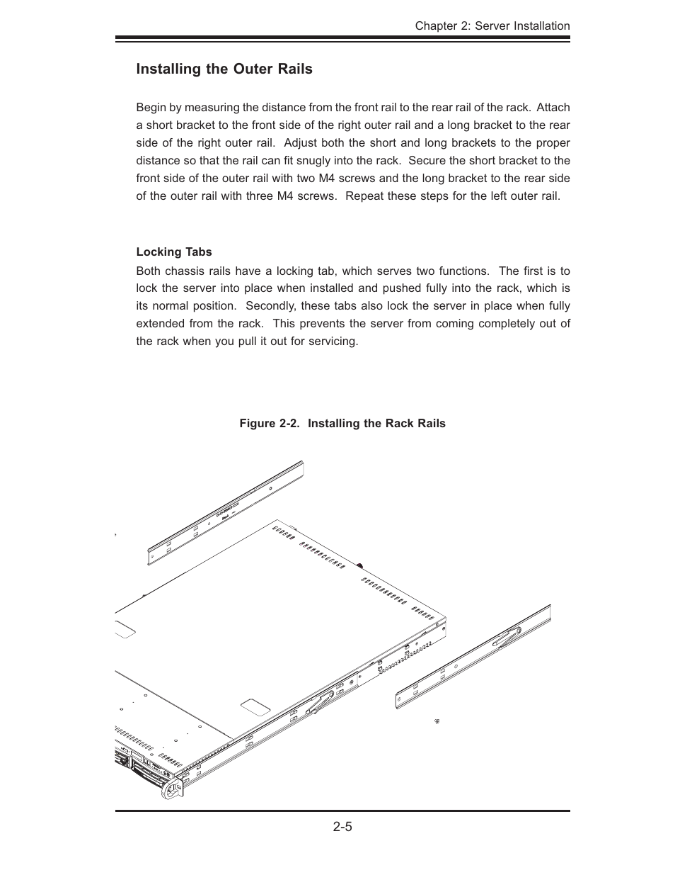 Installing the outer rails | SUPER MICRO Computer SUPERSERVER 6015T-INF User Manual | Page 23 / 114