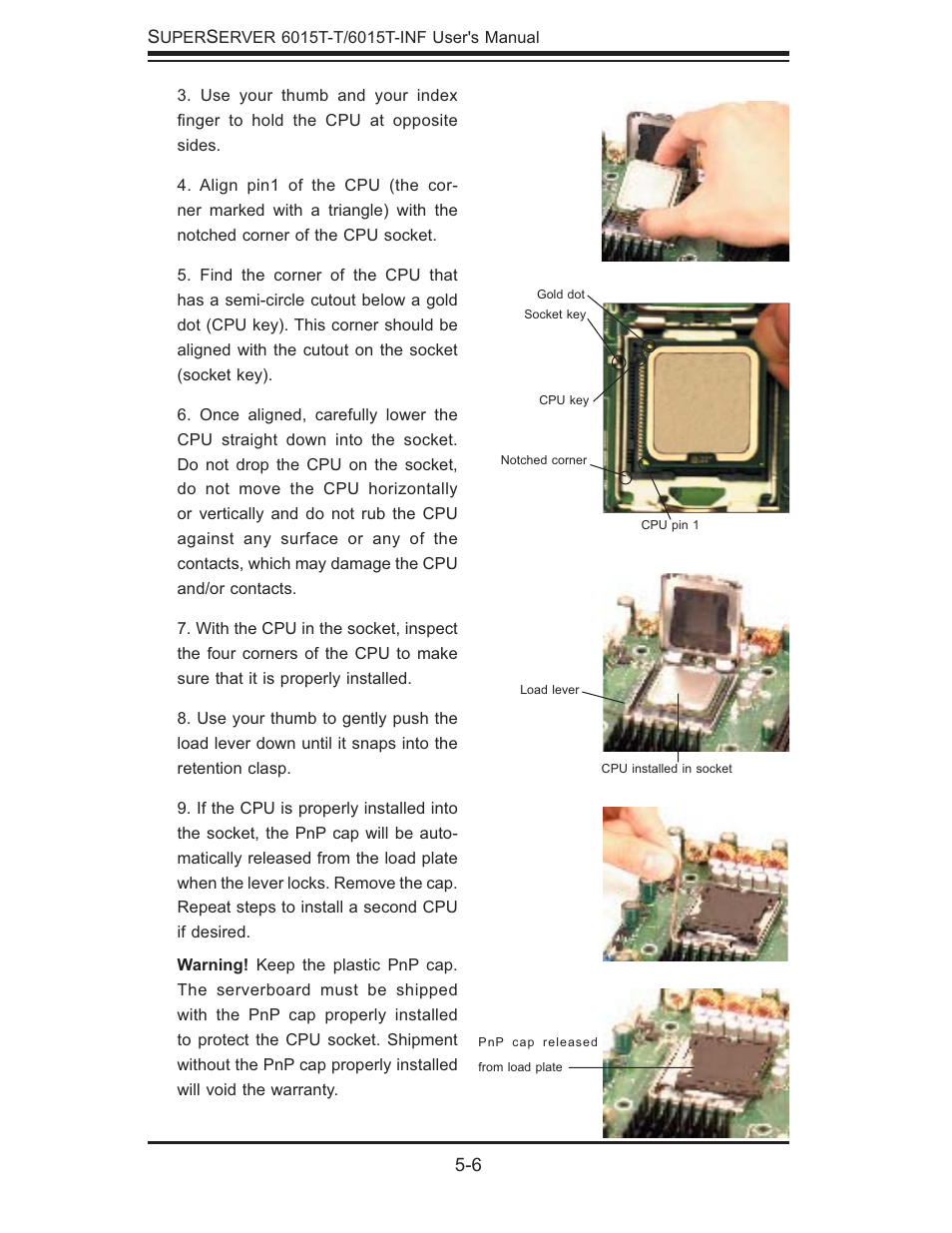 SUPER MICRO Computer SUPERSERVER 6015T-INF User Manual | Page 42 / 114