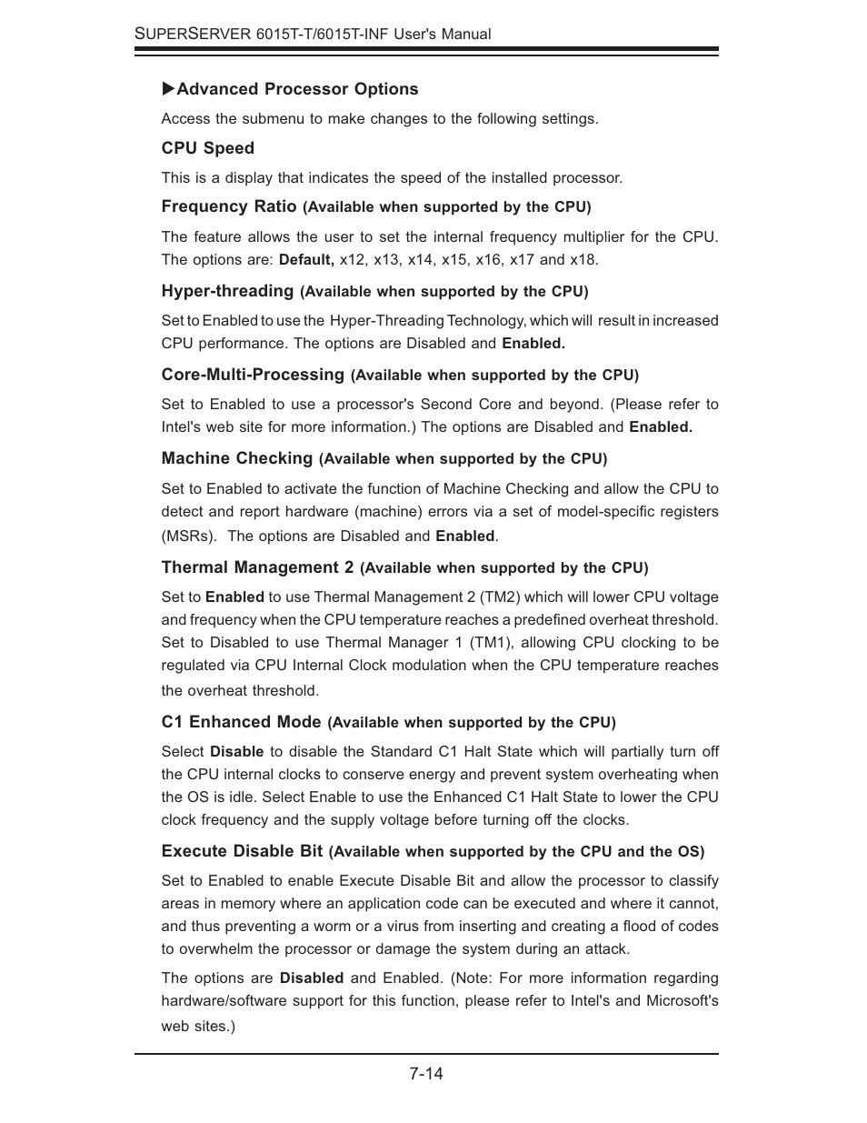 SUPER MICRO Computer SUPERSERVER 6015T-INF User Manual | Page 76 / 114