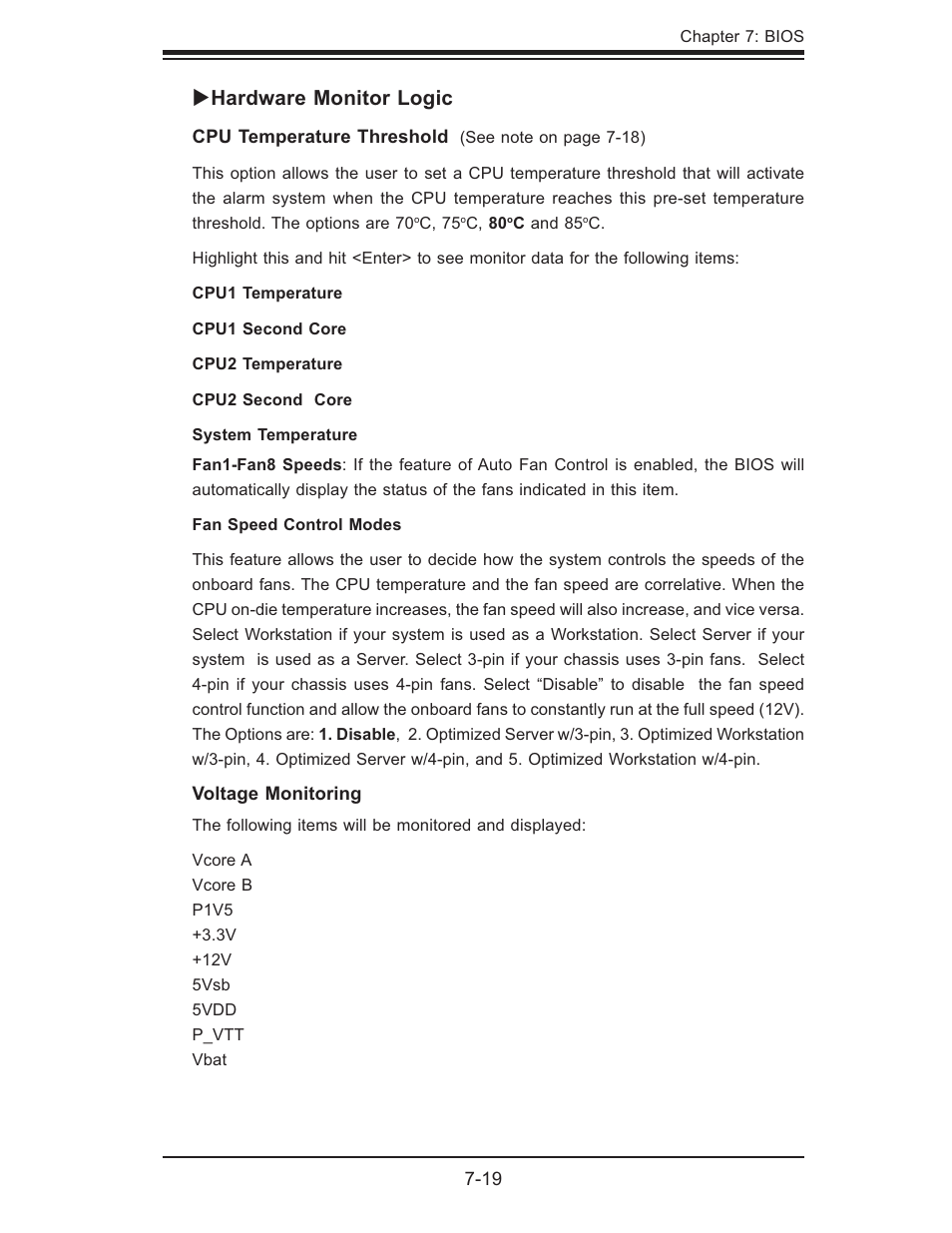 Hardware monitor logic | SUPER MICRO Computer SUPERSERVER 6015T-INF User Manual | Page 81 / 114
