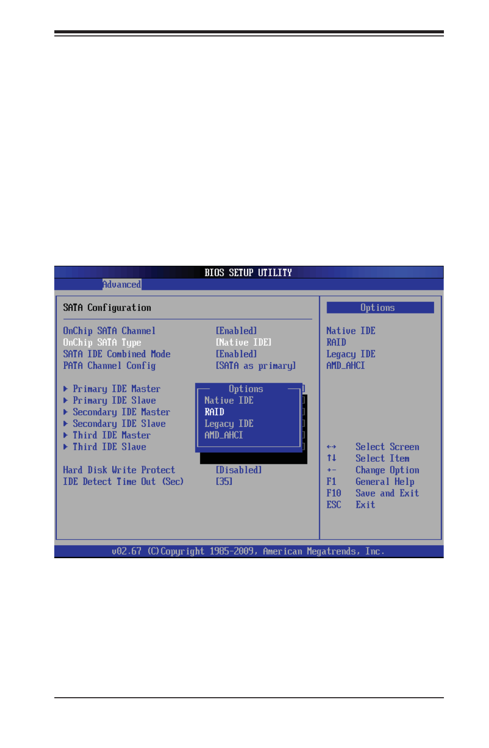 Enabling sata raid in the bios | SUPER MICRO Computer SUPERO H8QG6+-F User Manual | Page 49 / 82