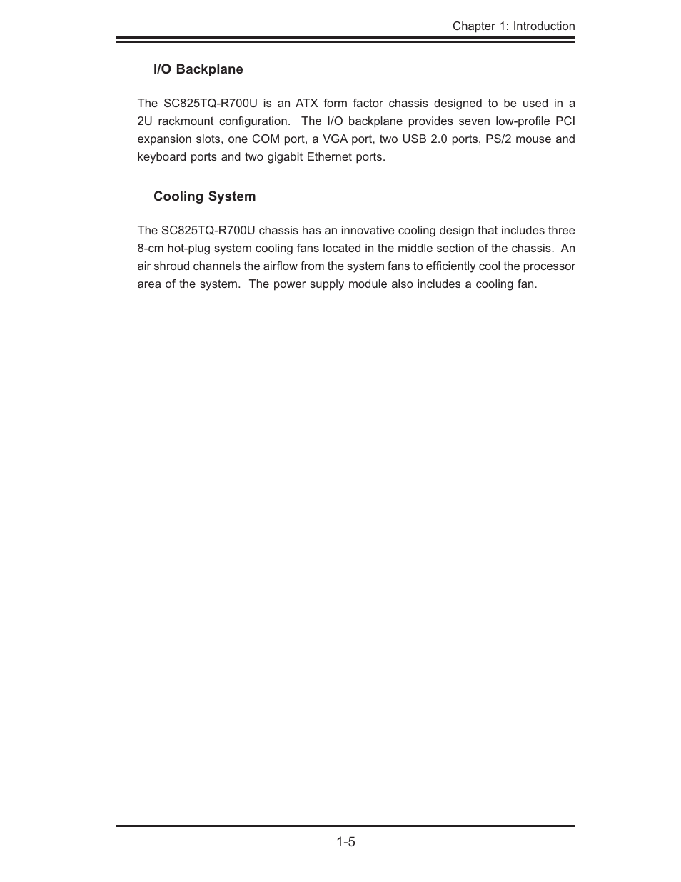 SUPER MICRO Computer 6025B-UR User Manual | Page 15 / 122