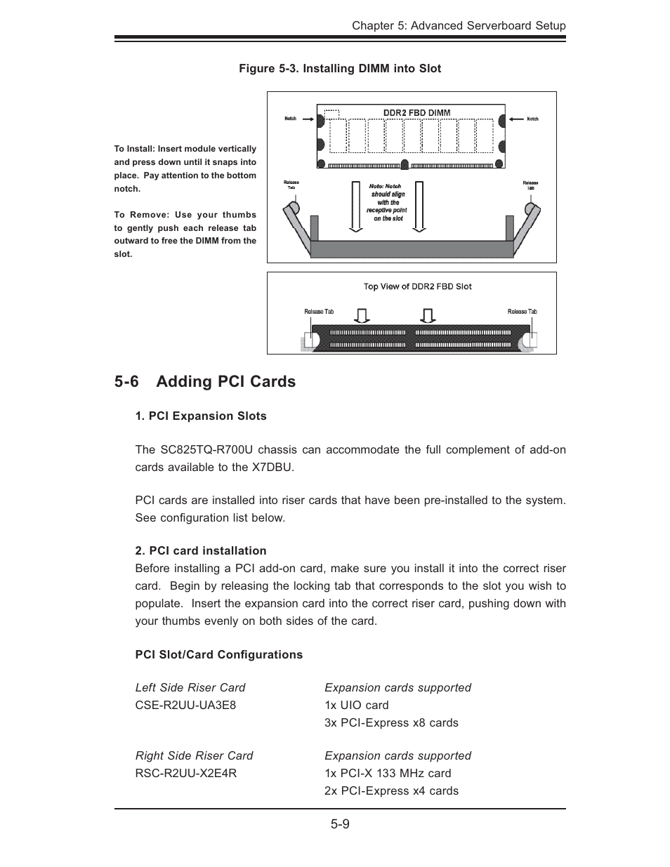 6 adding pci cards | SUPER MICRO Computer 6025B-UR User Manual | Page 43 / 122