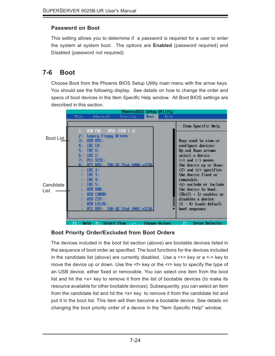 6 boot | SUPER MICRO Computer 6025B-UR User Manual | Page 90 / 122
