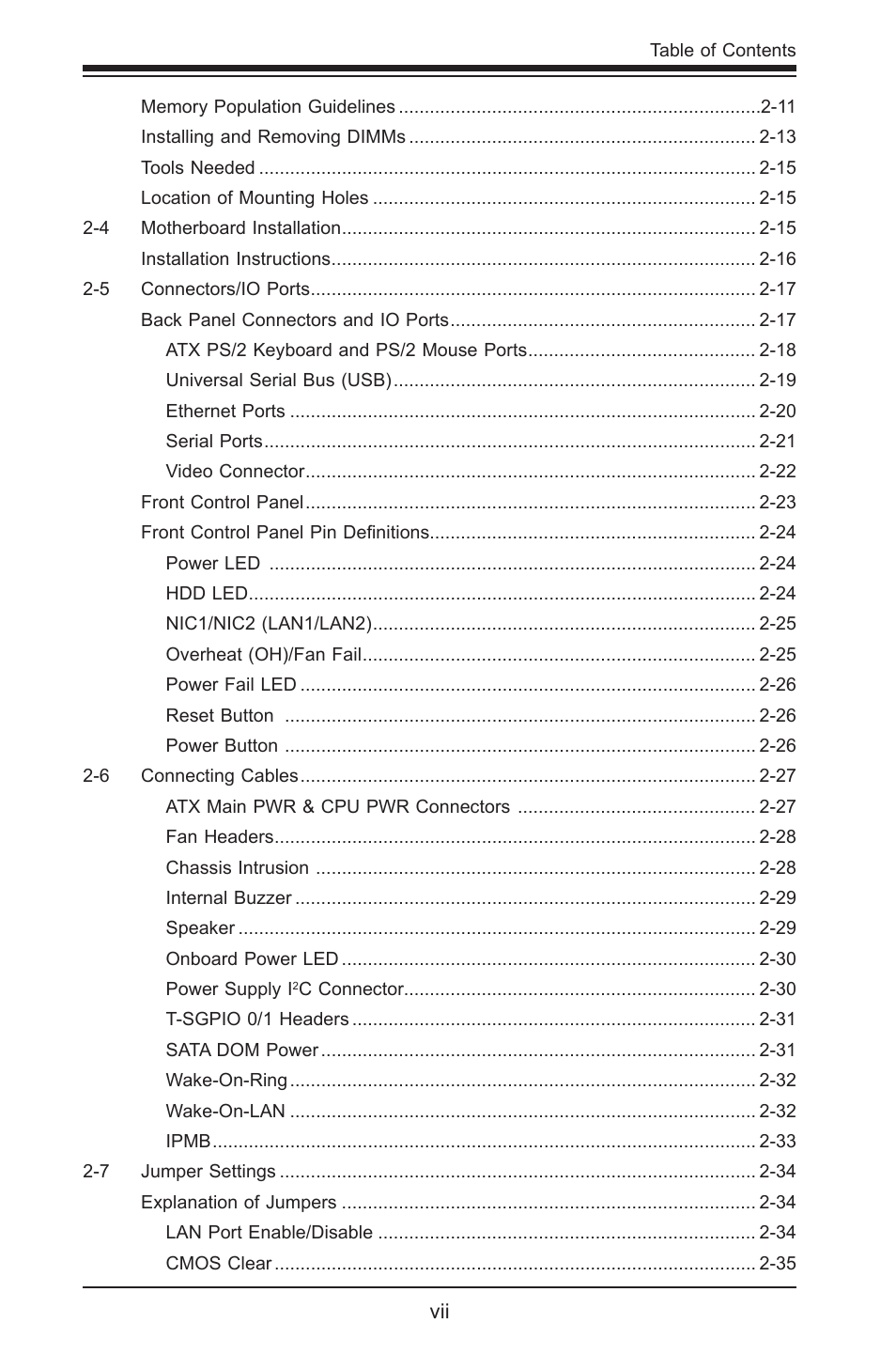 SUPER MICRO Computer SUPERO X8SIA-F User Manual | Page 6 / 109
