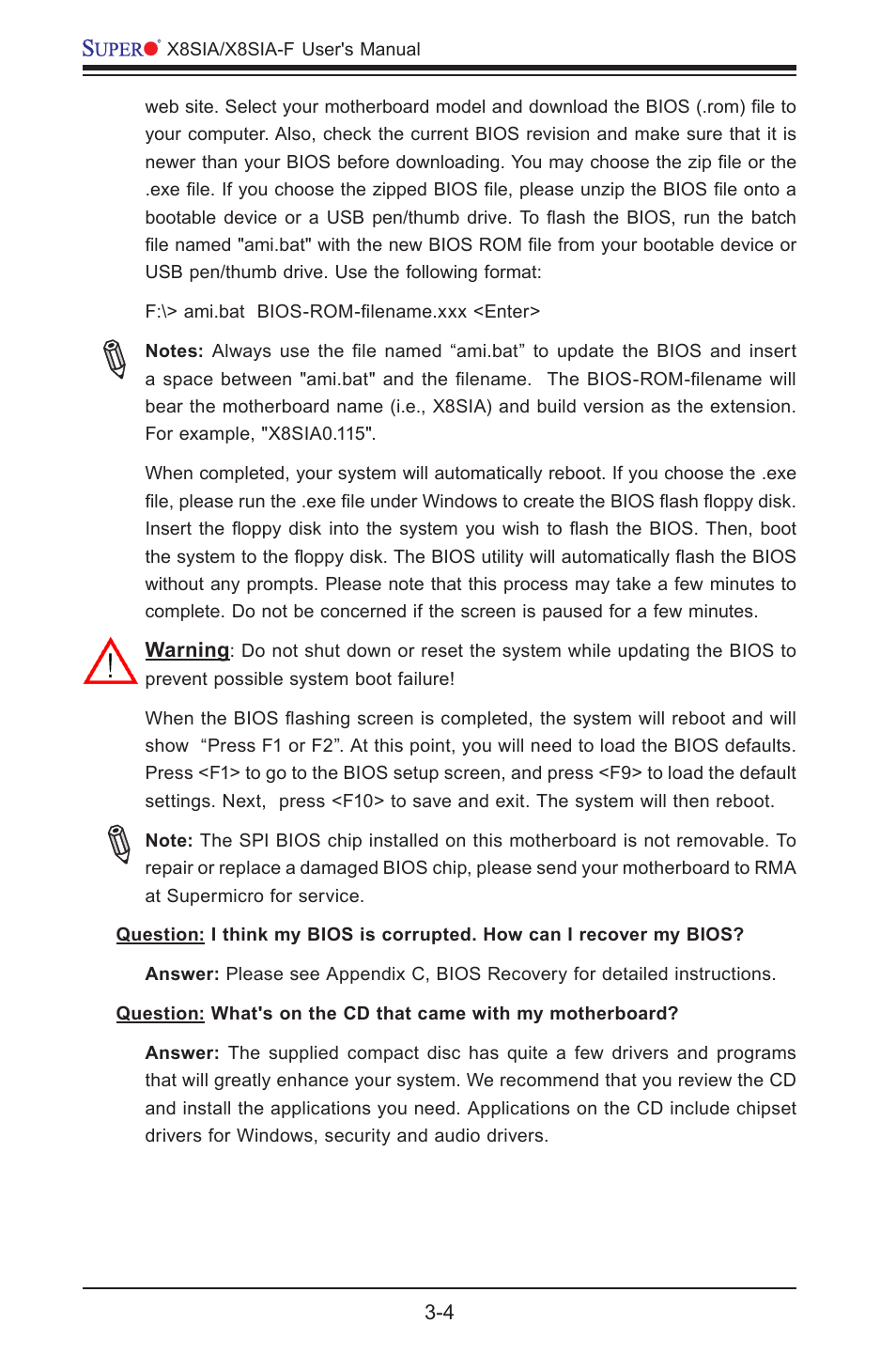 SUPER MICRO Computer SUPERO X8SIA-F User Manual | Page 72 / 109