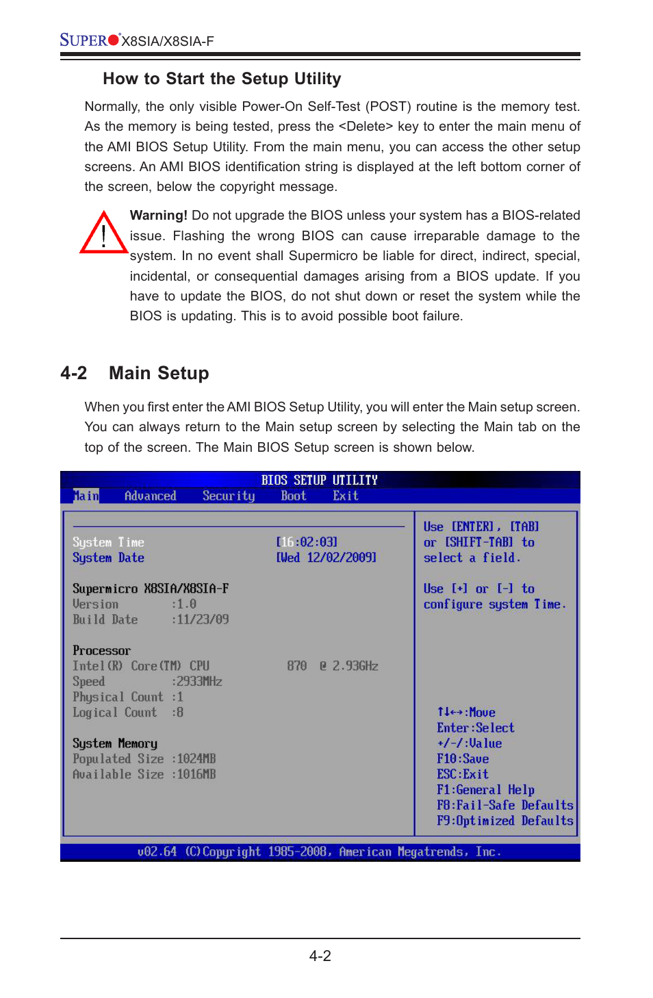 2 main setup | SUPER MICRO Computer SUPERO X8SIA-F User Manual | Page 78 / 109