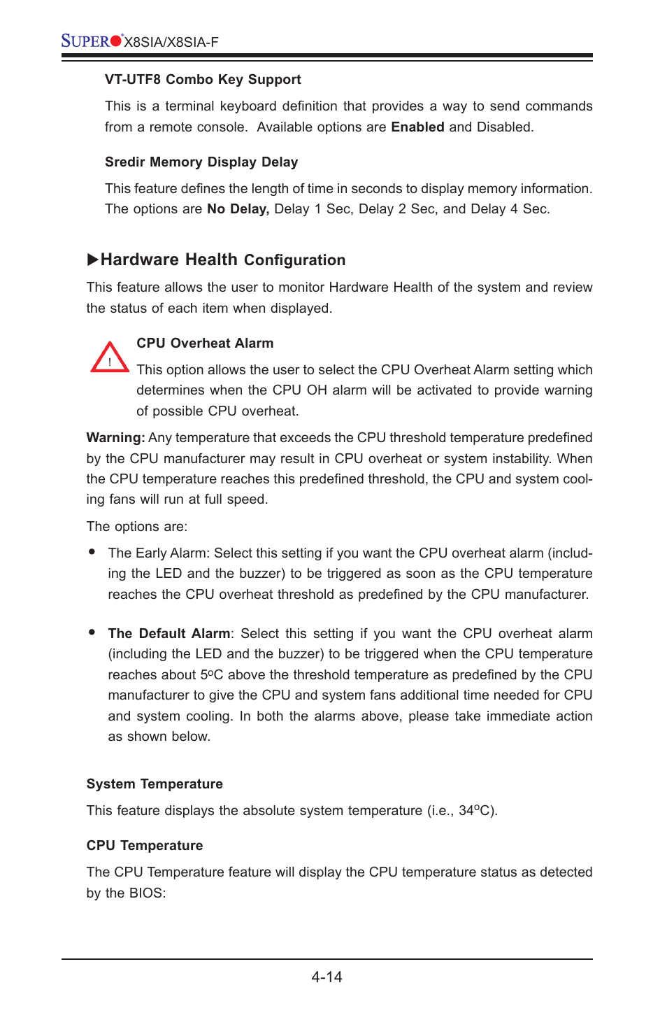 Hardware health | SUPER MICRO Computer SUPERO X8SIA-F User Manual | Page 90 / 109