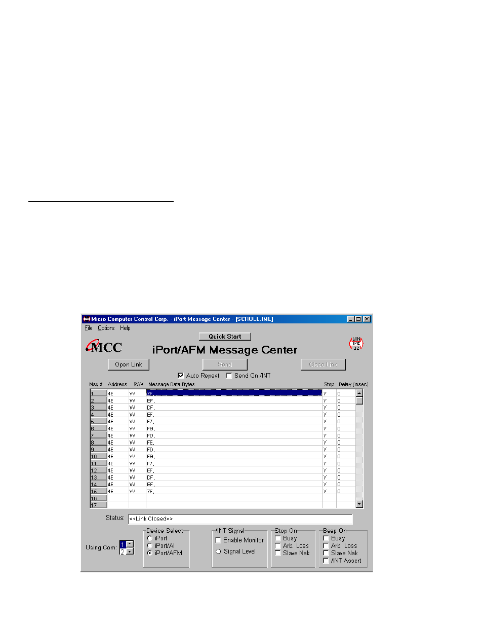 Iport utility pack for windows, Iport message center | SUPER MICRO Computer MIIC-203 User Manual | Page 14 / 56