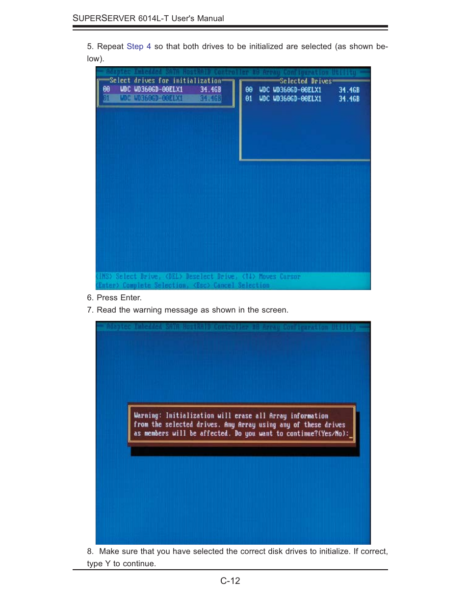 SUPER MICRO Computer SUPERSERVER 6014L-T User Manual | Page 110 / 120