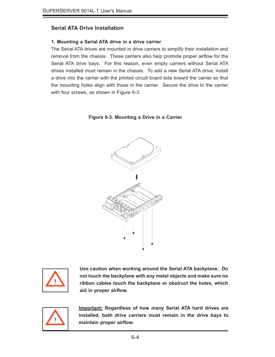 SUPER MICRO Computer SUPERSERVER 6014L-T User Manual | Page 64 / 120