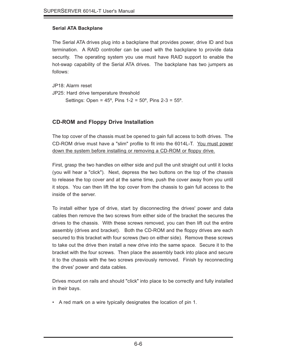 SUPER MICRO Computer SUPERSERVER 6014L-T User Manual | Page 66 / 120