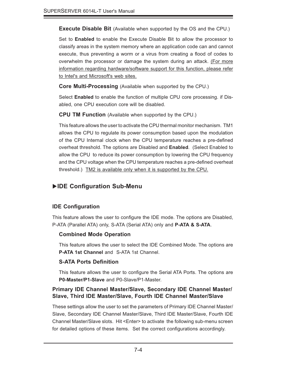 SUPER MICRO Computer SUPERSERVER 6014L-T User Manual | Page 72 / 120