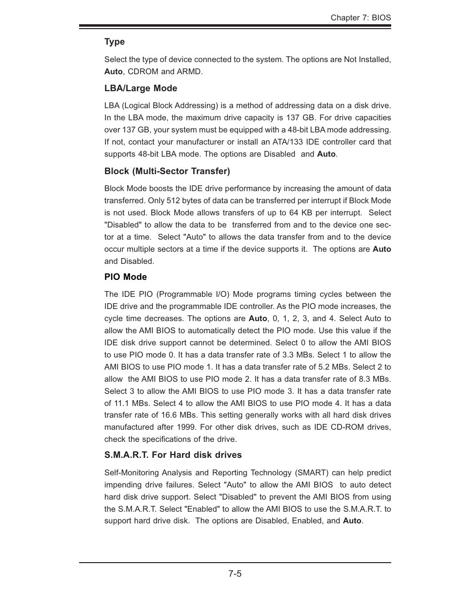 SUPER MICRO Computer SUPERSERVER 6014L-T User Manual | Page 73 / 120