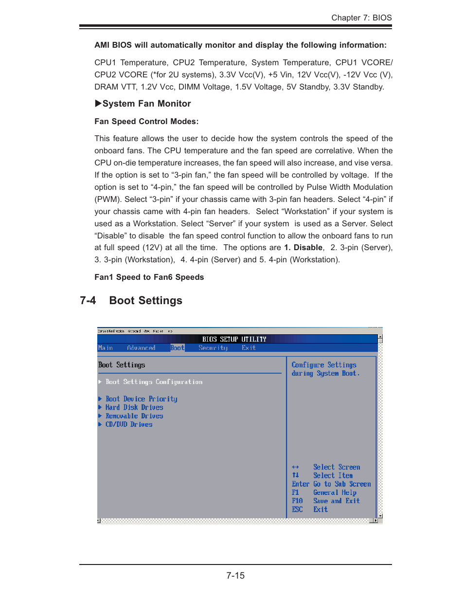 4 boot settings | SUPER MICRO Computer SUPERSERVER 6014L-T User Manual | Page 83 / 120