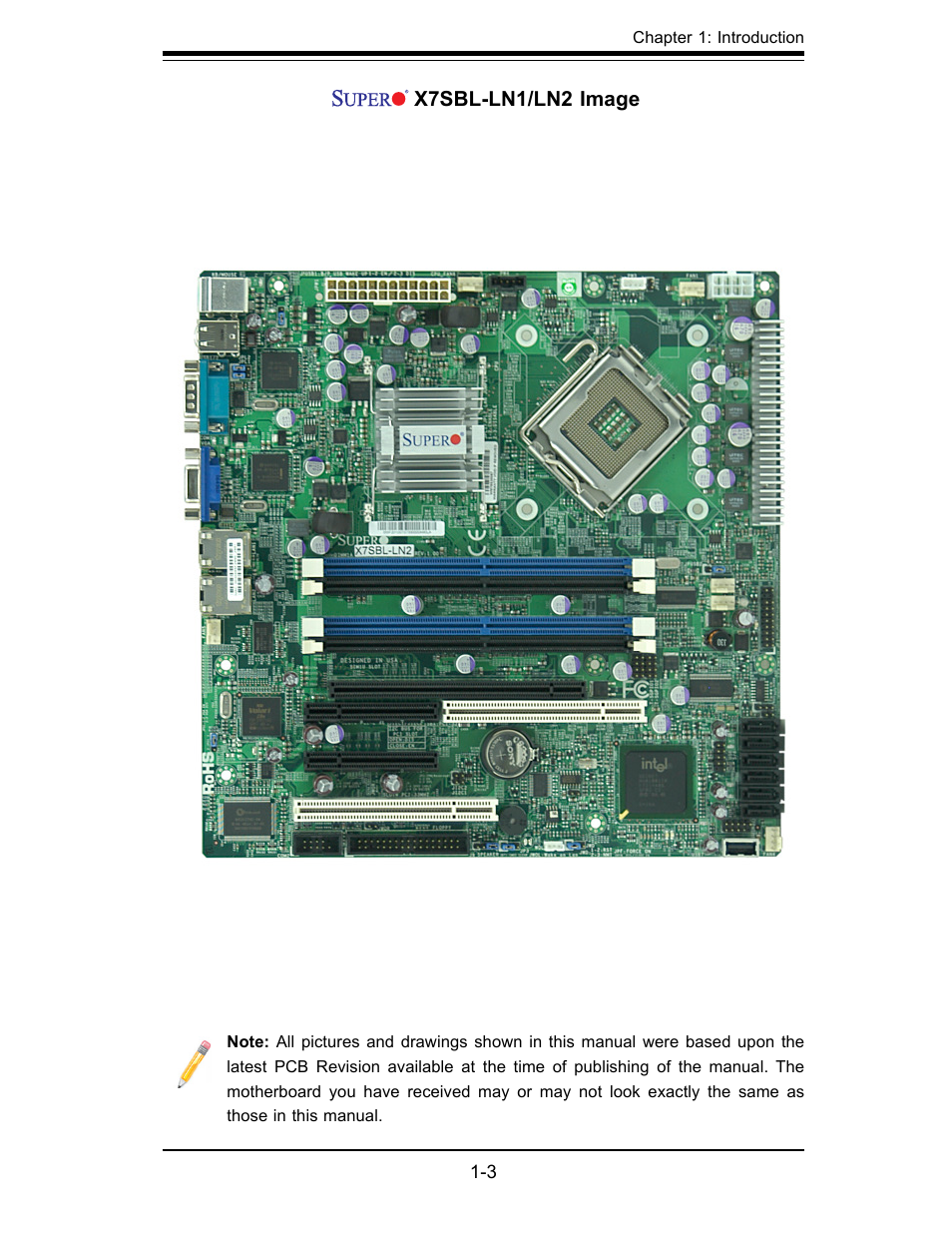 SUPER MICRO Computer X7SBL-LN1/LN2 User Manual | Page 9 / 95