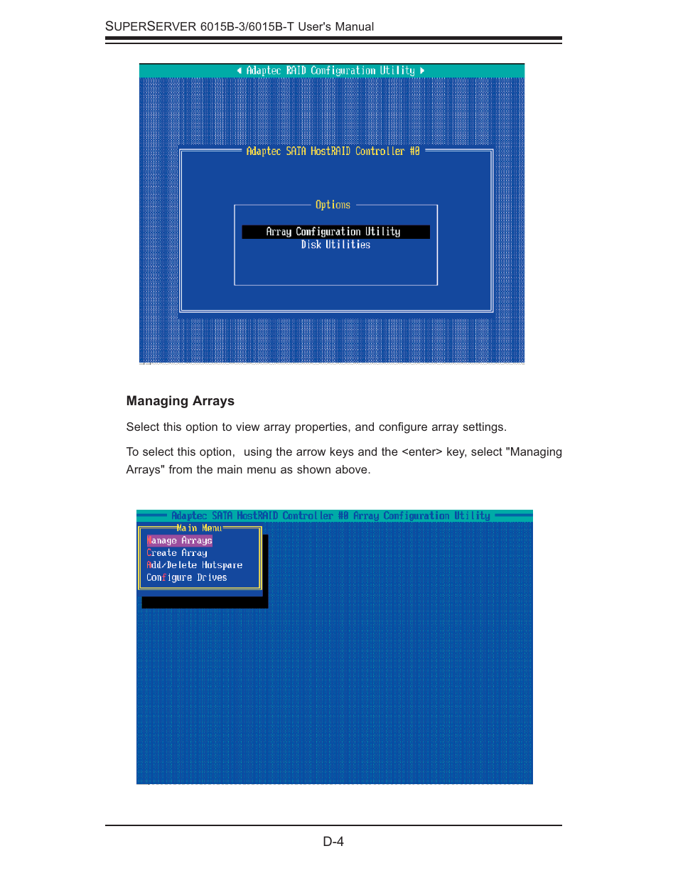 SUPER MICRO Computer SUPERSERVER 6015B-3 User Manual | Page 120 / 144