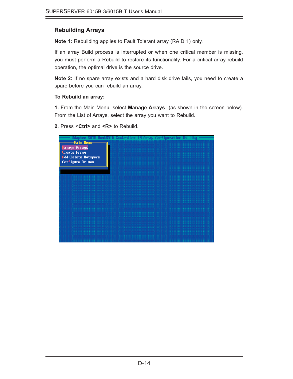 SUPER MICRO Computer SUPERSERVER 6015B-3 User Manual | Page 130 / 144