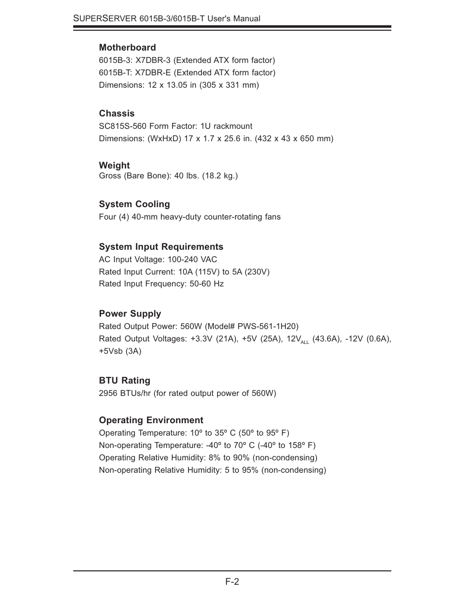 SUPER MICRO Computer SUPERSERVER 6015B-3 User Manual | Page 142 / 144