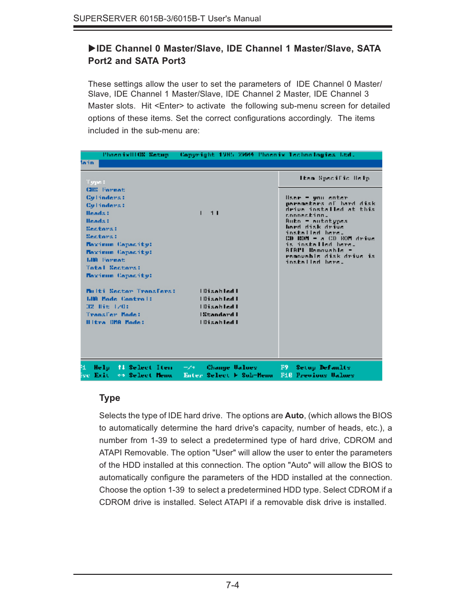 SUPER MICRO Computer SUPERSERVER 6015B-3 User Manual | Page 72 / 144